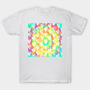 Tie Dye Hearts T-Shirt